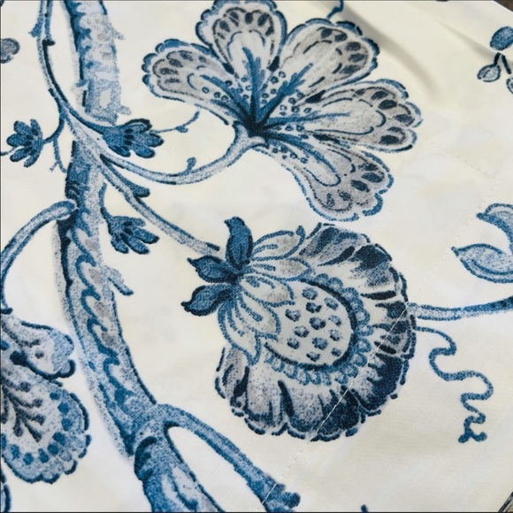 ⚡️SOUTHERN LIVING Kennsington Duvet Cover Mini Set Jacobean Sateen Floral Print - Picture 5 of 5